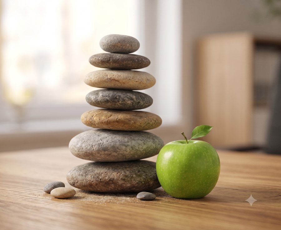 Balance and lifestyle wellness, representing sustainable metabolic health