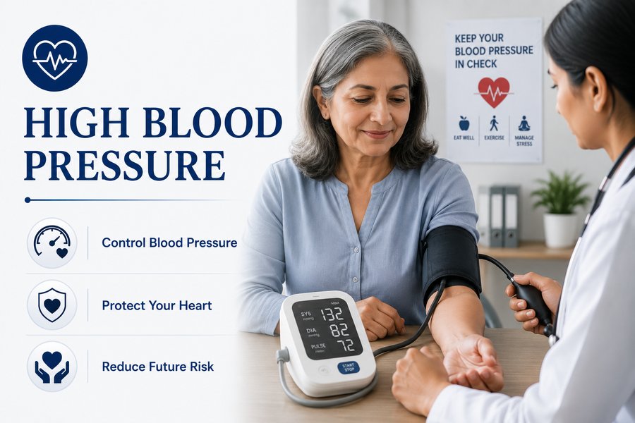 High Blood Pressure: control blood pressure, protect your heart, reduce future risk